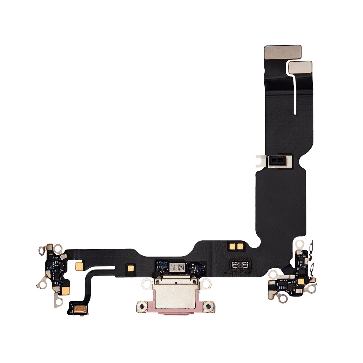iPhone 15 Plus ladeport med flekskabel – Rosa