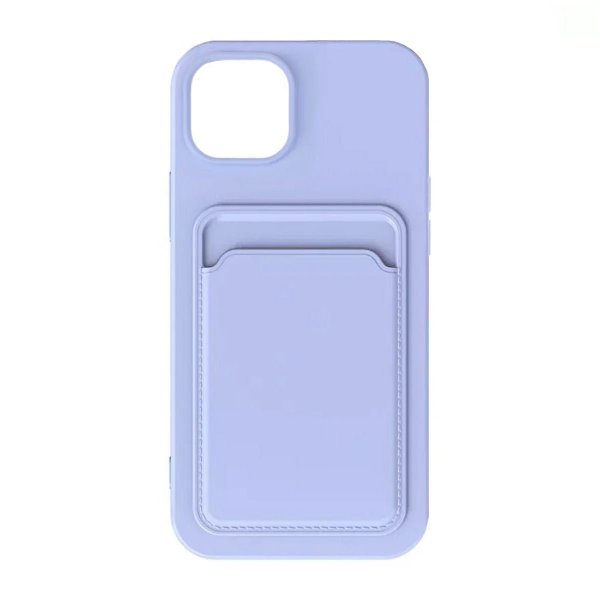 iPhone 15 Plus Deksel Kortholder Lilla