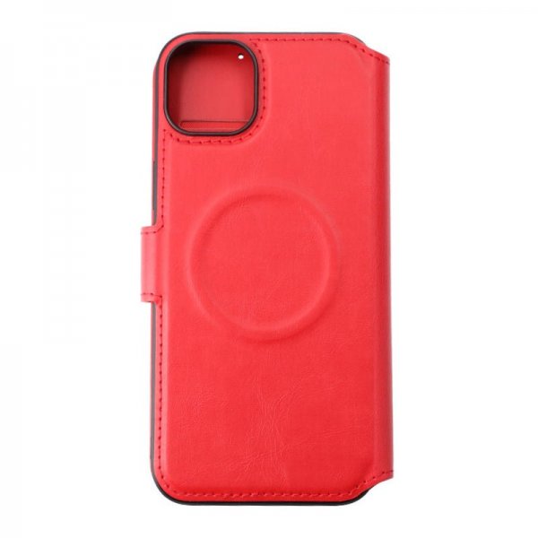 Rvelon iPhone 15 Plus Etui 4 Kortlomme MagSafe Rød