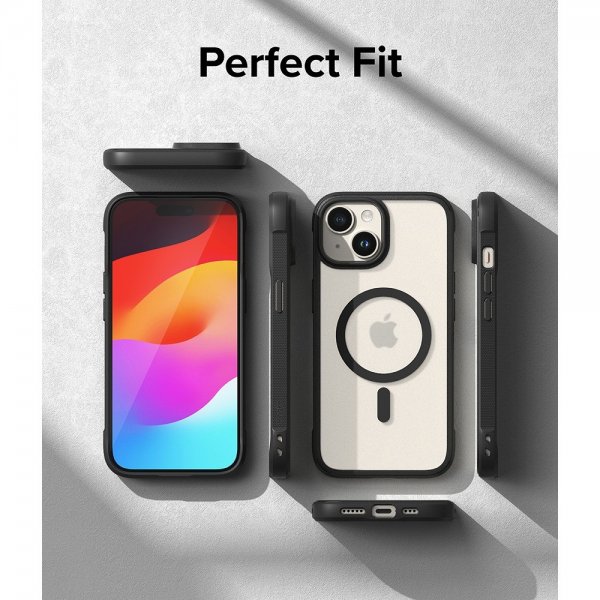 Ringke iPhone 15 Plus Deksel Fusion Bold Magnetic Matte Black
