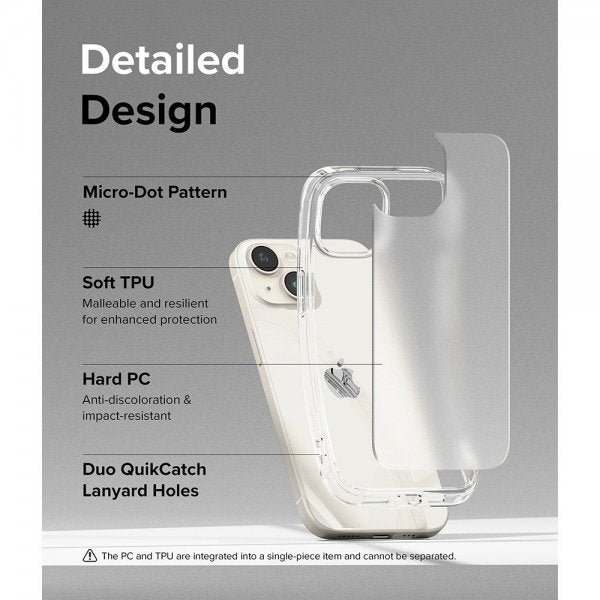 Ringke iPhone 15 Plus Deksel Fusion Matte Clear