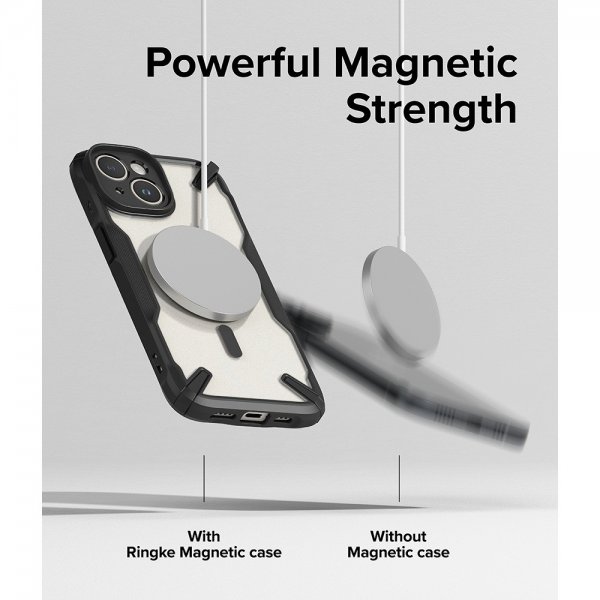 Ringke iPhone 15 Plus Deksel Fusion X Magnetic Matte Black