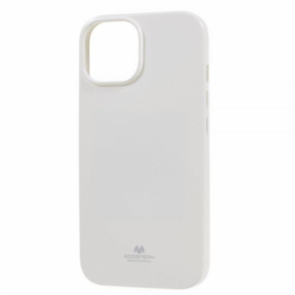 Mercury iPhone 15 Plus Deksel Jelly Glitter Hvit