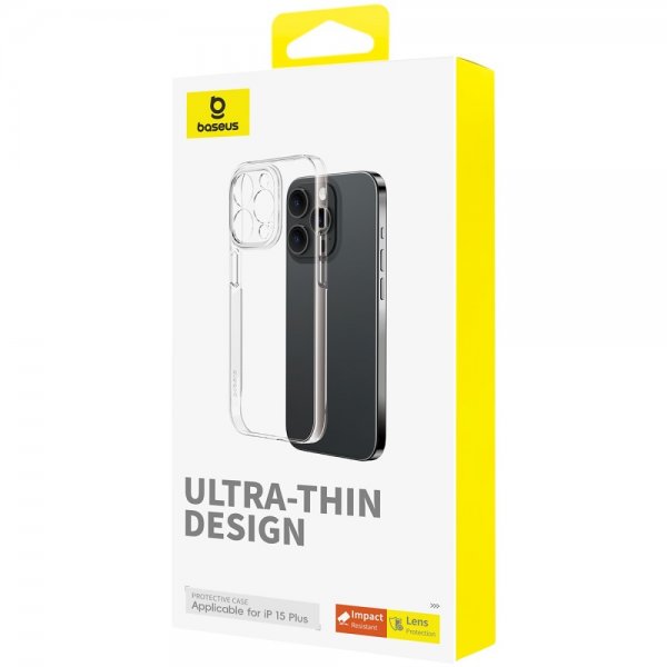 Baseus iPhone 15 Plus Deksel Lucent Series Transparent