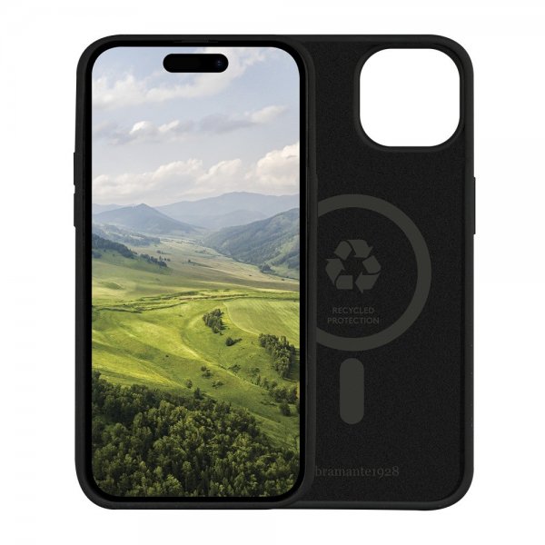 dbramante1928 iPhone 15 Plus Deksel Monaco MagSafe Night Black