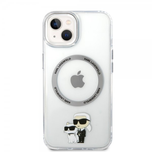 Karl Lagerfeld iPhone 15 Plus Deksel NFT Karl & Choupette Transparent