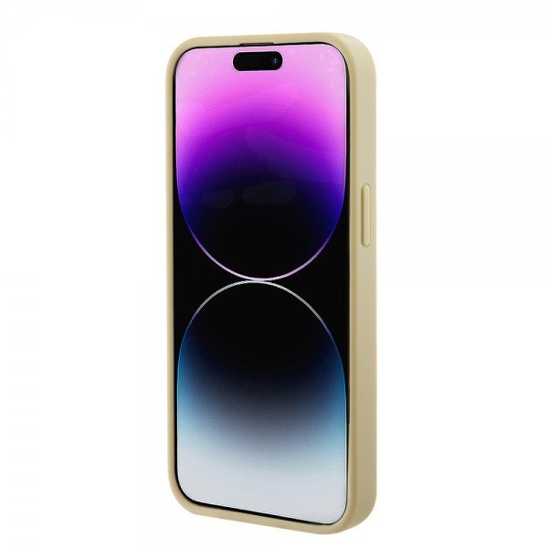 Guess iPhone 15 Plus Deksel Saffiano MagSafe Beige