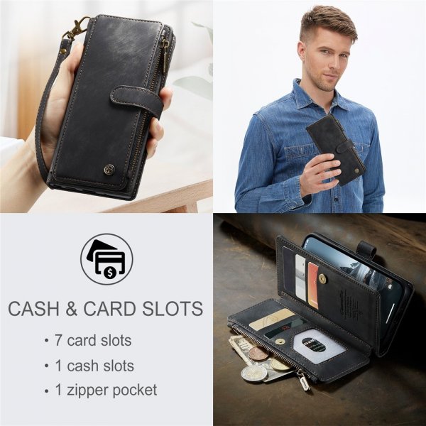 CaseMe iPhone 15 Pro Etui C30 Series Svart