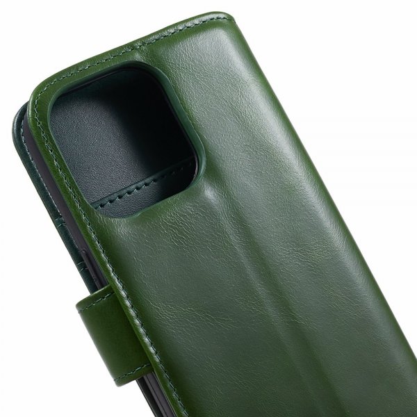 Nordic Covers iPhone 15 Pro Etui Essential Leather Juniper Green