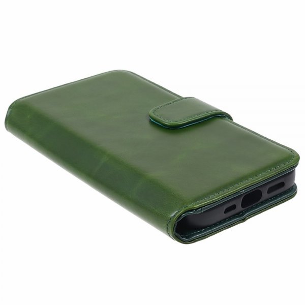 Nordic Covers iPhone 15 Pro Max Etui Essential Leather Juniper Green