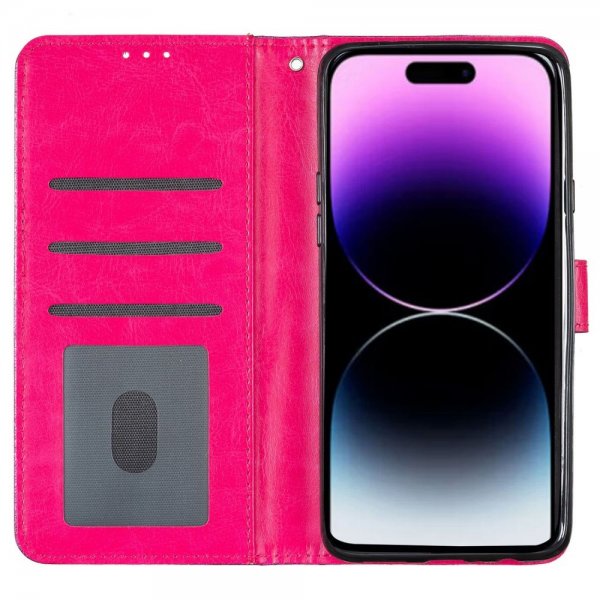iPhone 15 Pro Max Etui Glitter Magenta