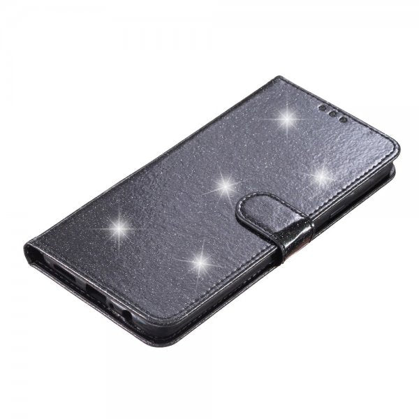 iPhone 15 Pro Max Etui Glitter Svart
