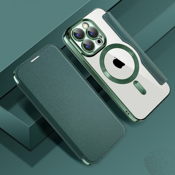 iPhone 15 Pro Max Etui MagSafe Grønn