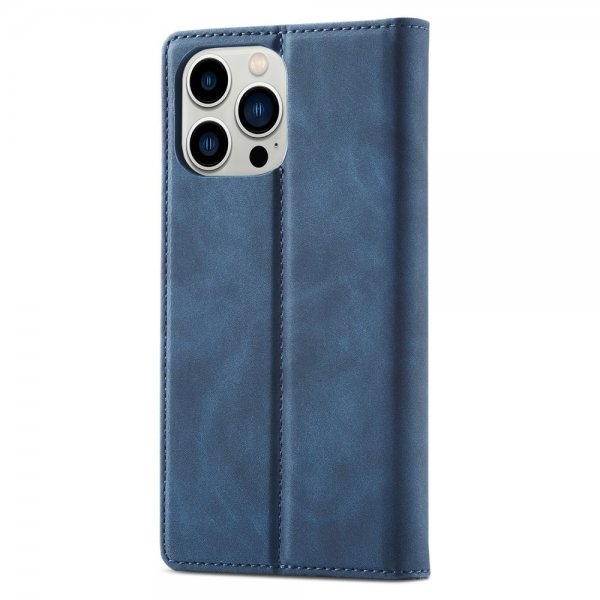 Lc.Imeeke iPhone 15 Pro Max Etui med Kortlomme flipp Blå