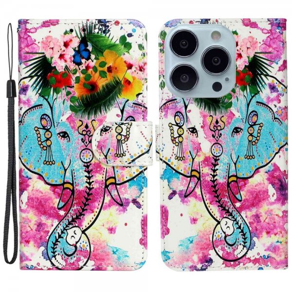 iPhone 15 Pro Max Etui Motiv Elefantmønster
