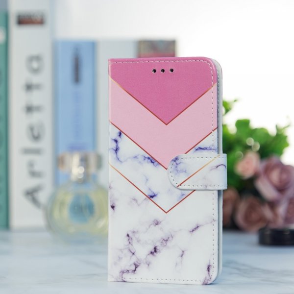iPhone 15 Pro Max Etui Motiv Hvit Marmor