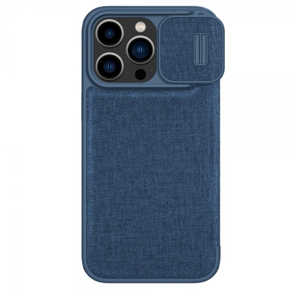 Nillkin iPhone 15 Pro Max Etui Qin Pro Series Blå