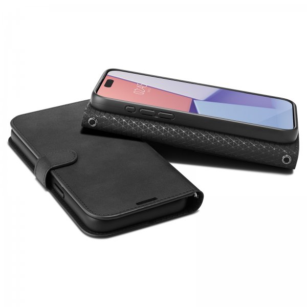 Spigen iPhone 15 Pro Max Etui Wallet S Pro Svart