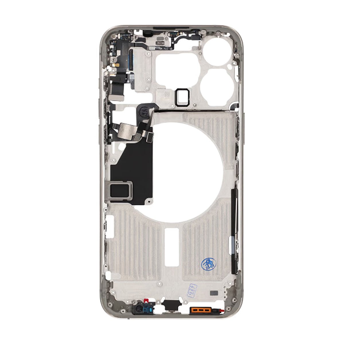iPhone 15 Pro Max mellomramme med smådeler OEM – Naturlig titan