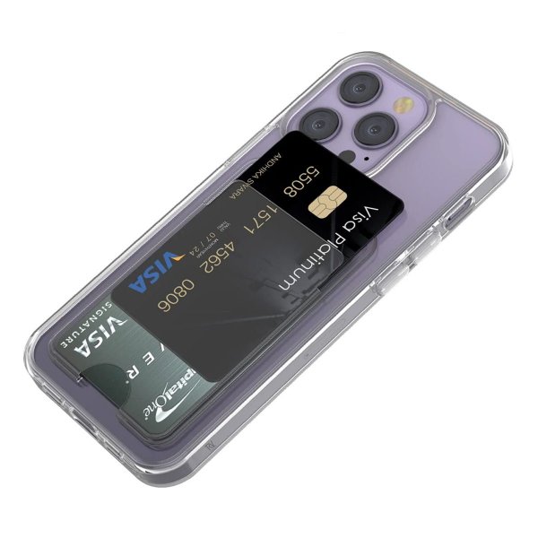 Rvelon iPhone 15 Pro Max Deksel Kortholder Transparent