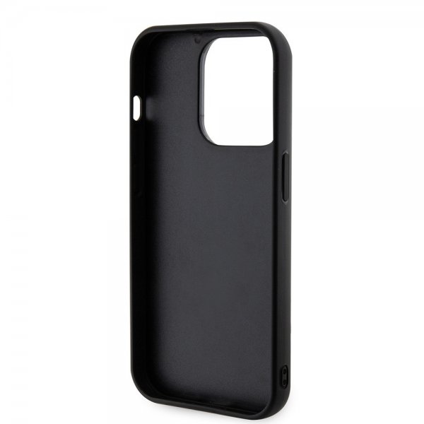 Karl Lagerfeld iPhone 15 Pro Max Deksel 3D Rubber Karl Svart