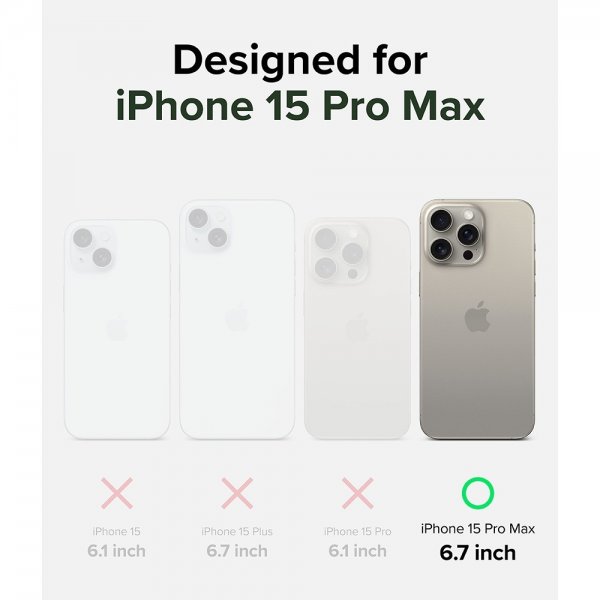 Ringke iPhone 15 Pro Max Deksel Alles MagSafe Dark Green