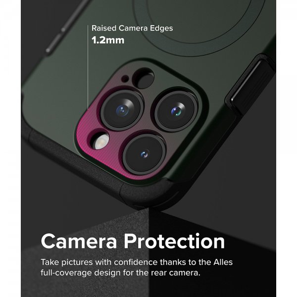 Ringke iPhone 15 Pro Max Deksel Alles MagSafe Dark Green