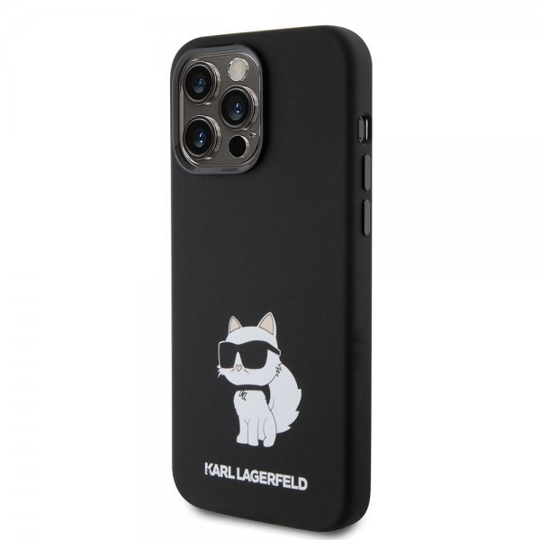 Karl Lagerfeld iPhone 15 Pro Max Deksel Choupette NFT Svart