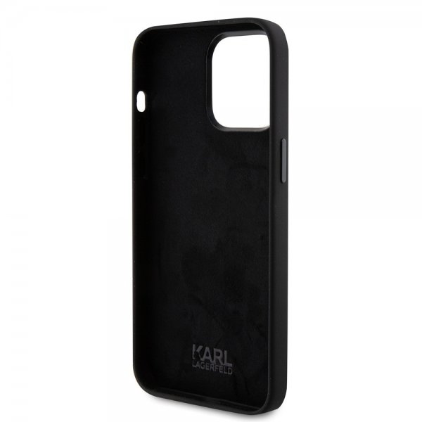 Karl Lagerfeld iPhone 15 Pro Max Deksel Choupette NFT Svart