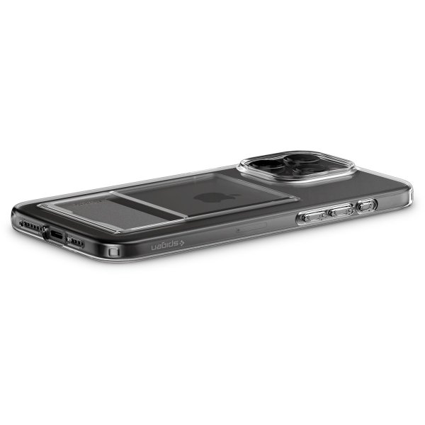 Spigen iPhone 15 Pro Max Deksel Crystal Slot Crystal Clear