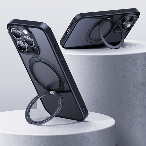 Baseus iPhone 15 Pro Max Deksel CyberLoop MagSafe Svart