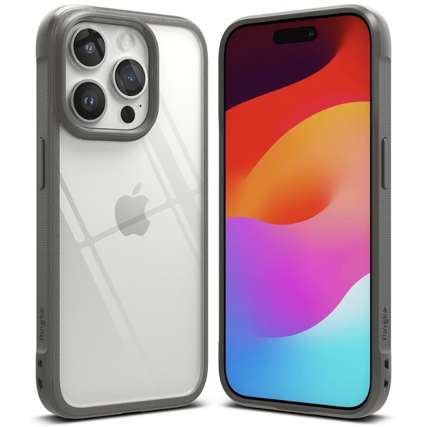 Ringke iPhone 15 Pro Max Deksel Fusion Bold Grå
