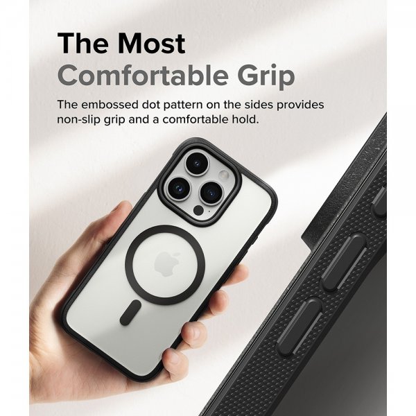 Ringke iPhone 15 Pro Max Deksel Fusion Bold Magnetic Matte Black