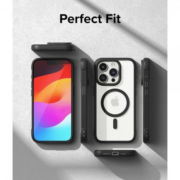 Ringke iPhone 15 Pro Max Deksel Fusion Bold Magnetic Matte Black