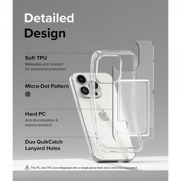 Ringke iPhone 15 Pro Max Deksel Fusion Card Clear