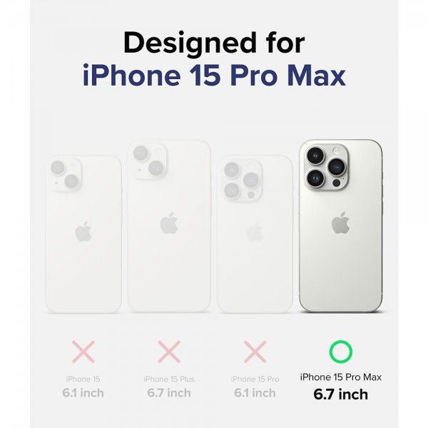 Ringke iPhone 15 Pro Max Deksel Fusion Magnetic Clear