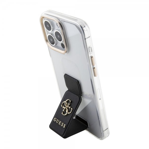 Guess iPhone 15 Pro Max Deksel Grip Stand Clear Transparent