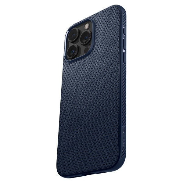 Spigen iPhone 15 Pro Max Deksel Liquid Air Navy Blue