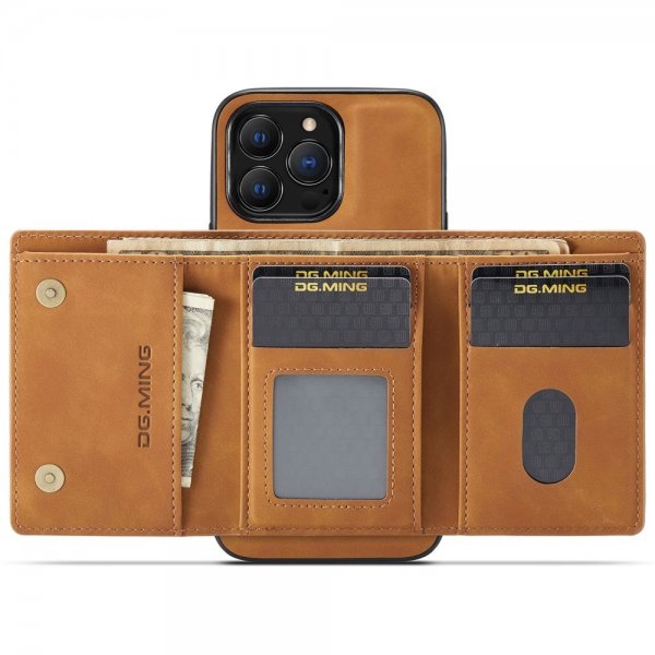 Dg.Ming iPhone 15 Pro Max Deksel M1 Series Avtakbart Kortholder Brun