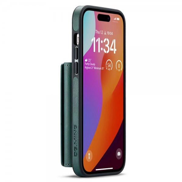 Dg.Ming iPhone 15 Pro Max Deksel M5 Series Avtakbart Kortholder Grønn