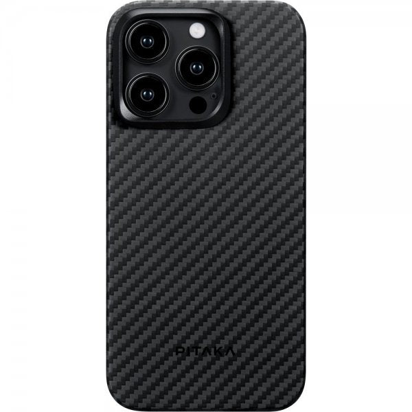Pitaka iPhone 15 Pro Max Deksel MagEZ Case 4 Black/Grey Twill