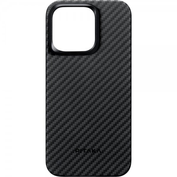 Pitaka iPhone 15 Pro Max Deksel MagEZ Case 4 Black/Grey Twill