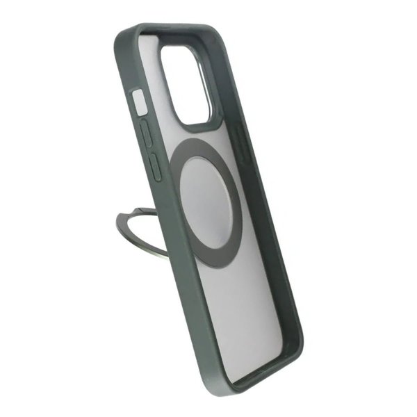 Rvelon iPhone 15 Pro Max Deksel Roterbart Stativ Grønn
