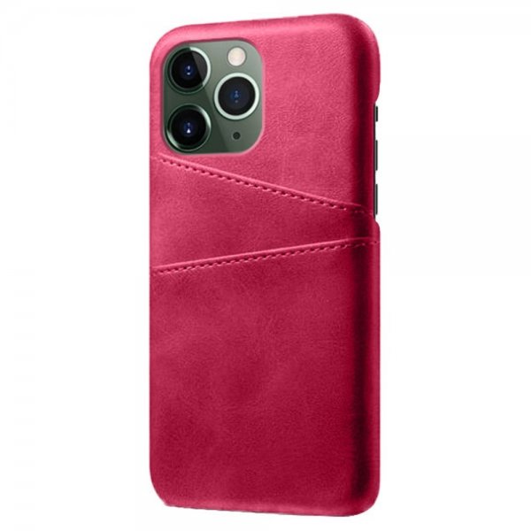 iPhone 15 Pro Max Deksel med To Kortlommer Magenta