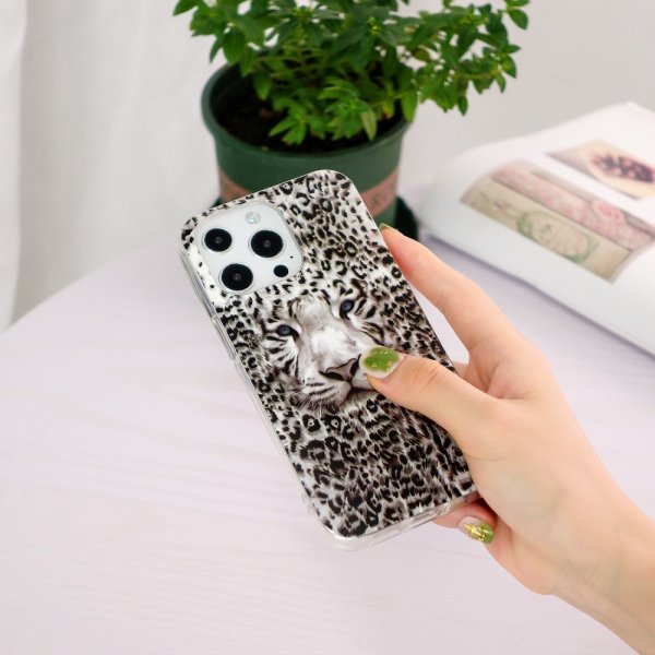 iPhone 15 Pro Max Deksel Motiv Hvit Tiger