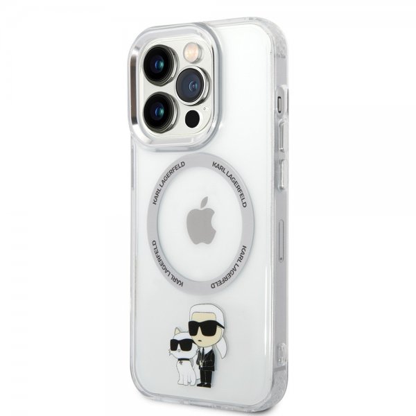 Karl Lagerfeld iPhone 15 Pro Max Deksel NFT Karl & Choupette Transparent