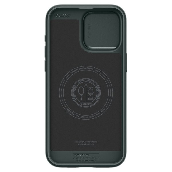 Spigen iPhone 15 Pro Max Deksel Optik Armor MagFit Abyss Green