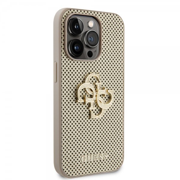 Guess iPhone 15 Pro Max Deksel Perforated Glitter Gull