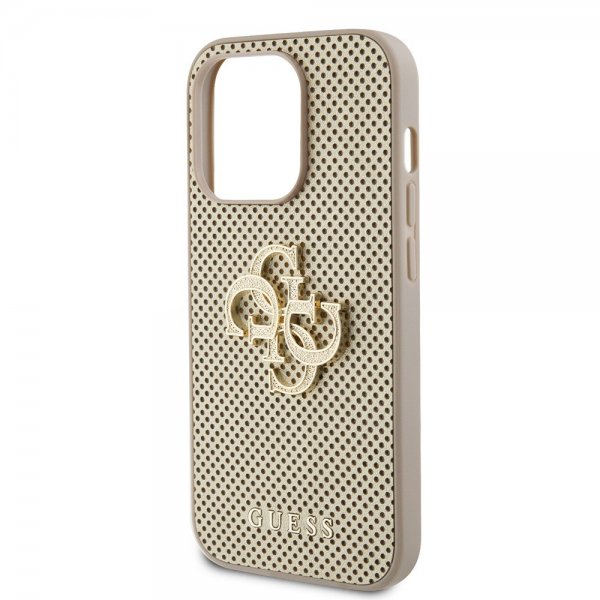 Guess iPhone 15 Pro Max Deksel Perforated Glitter Gull