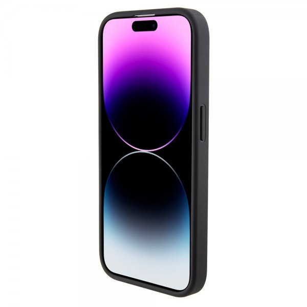 Karl Lagerfeld iPhone 15 Pro Max Deksel Quilted K Pattern Svart